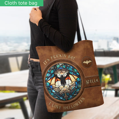 It's Frickin' Bat I Love Halloween - Personalized Witch Tote Bag