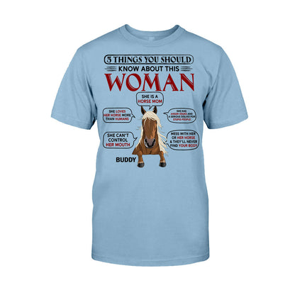 Horse Mom - Personalized Horse T-shirt & Hoodie