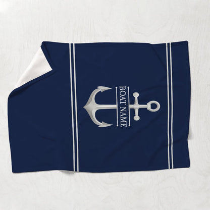 Welcome Aboard - Personalized Pontoon Blanket