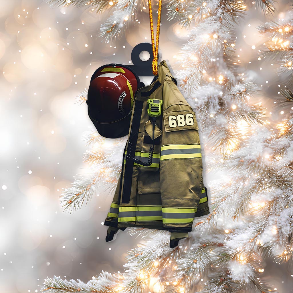 Firefighter Armor - Personalized Firefighter Ornament