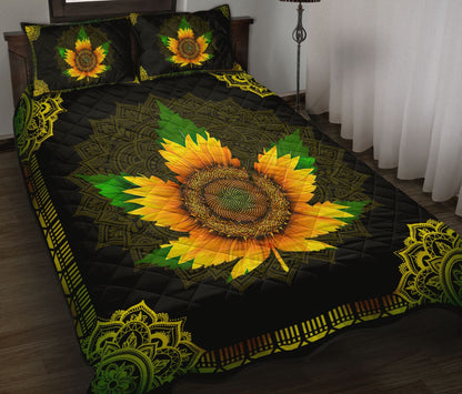 Sunflower Leaf - Weed Quilt Set 0822