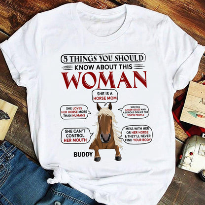 Horse Mom - Personalized Horse T-shirt & Hoodie