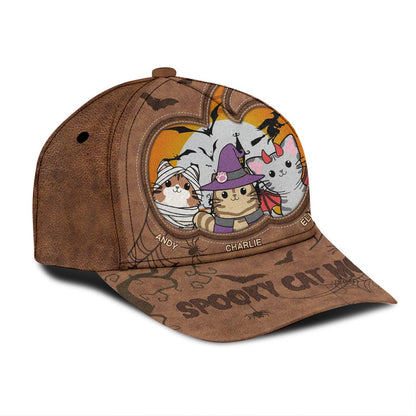 Spooky Cat Mom - Personalized Cat Classic Cap