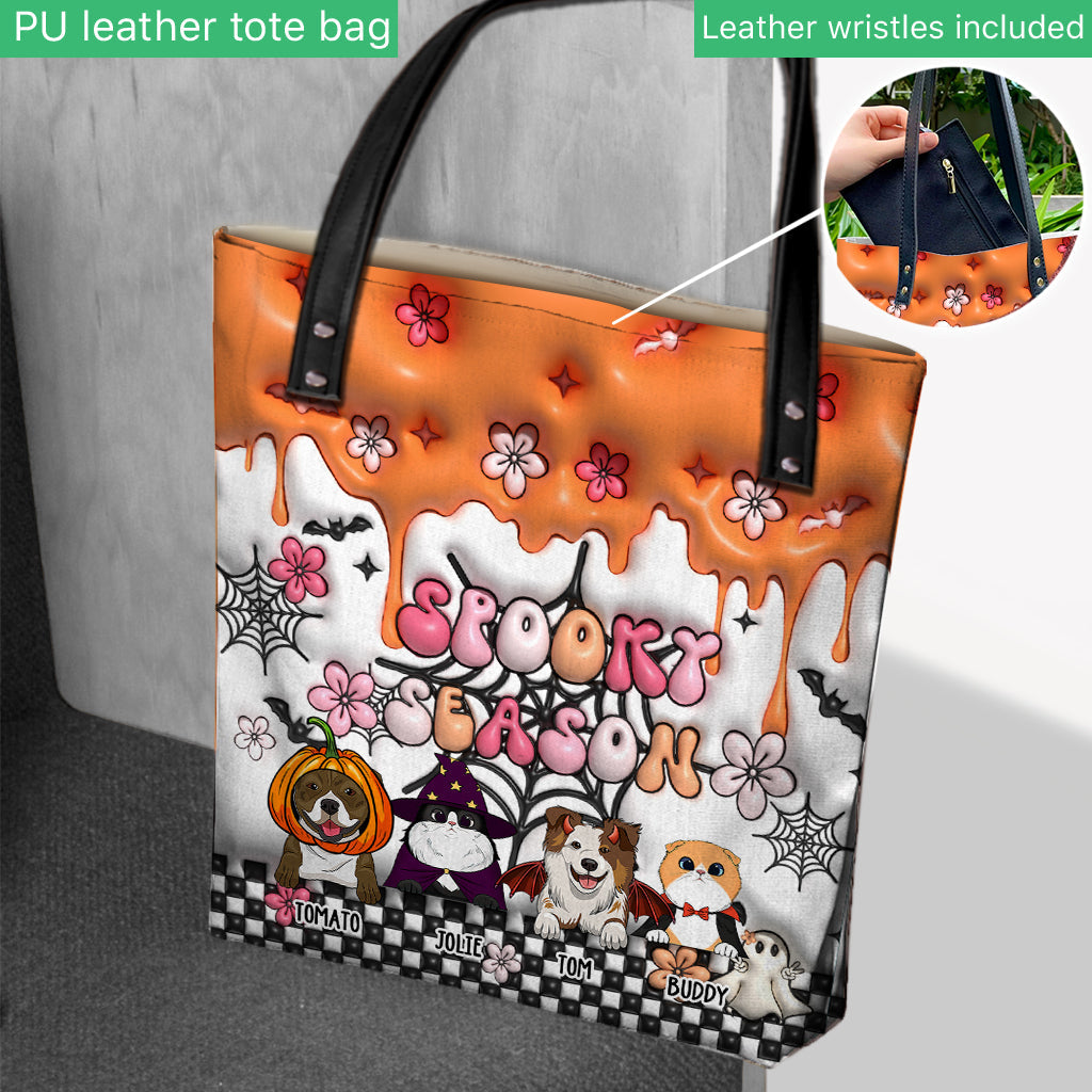 Spooky Season - Personalized Dog Tote Bag