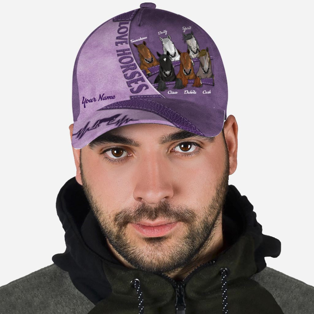 Love Horses - Personalized Horse Classic Cap