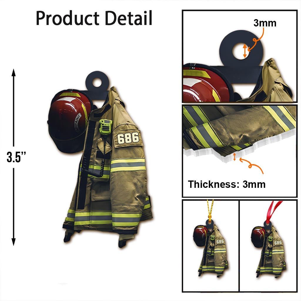 Firefighter Armor - Personalized Firefighter Ornament