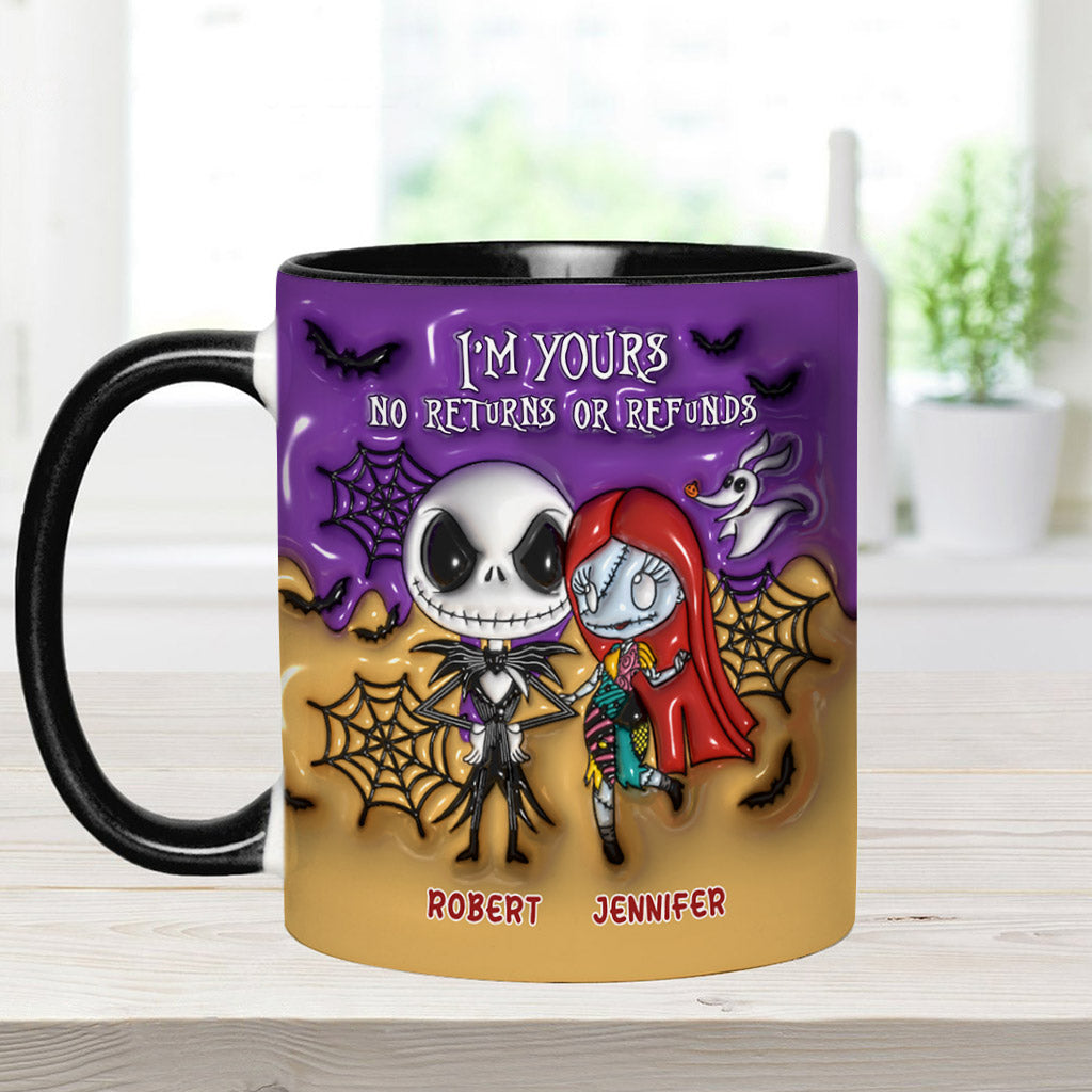 I'm Yours No Returns - Personalized Nightmare Accent Mug