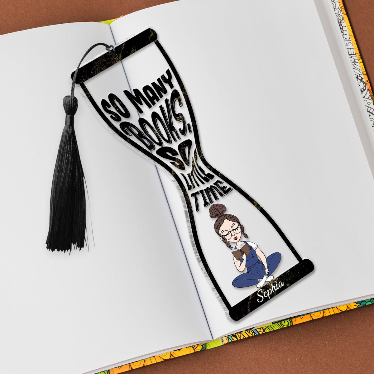 So Many Book So Little Time - Personalized Book Bookmark