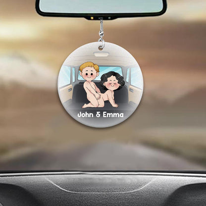 Drive Safe - Personalized Couple Car Ornament