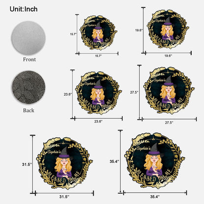Blessed Home - Personalized Witch Shaped Doormat