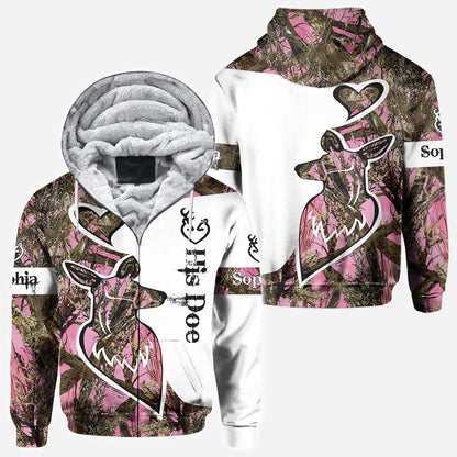 His Buck Her Doe - Personalized Hunting All Over Shirt