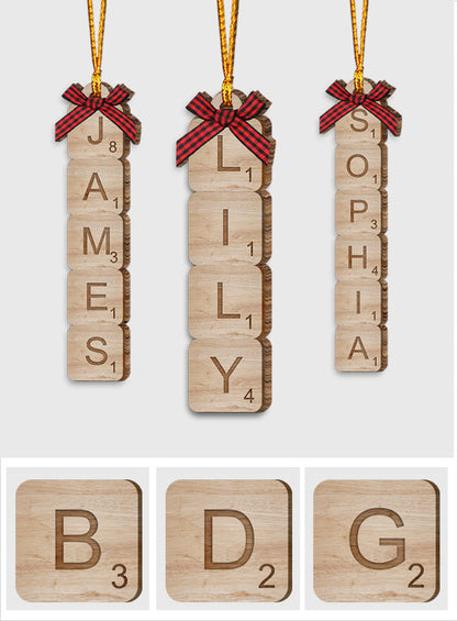 Scrabble Name - Personalized Family Ornament