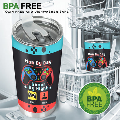 Gamer Dad Like A Regular Dad But Way Cooler - Video Game gift for dad, Gamer - Personalized Tumbler