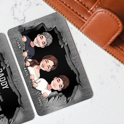 Thanks For Being My Hero - Personalized Father Wallet Insert Card