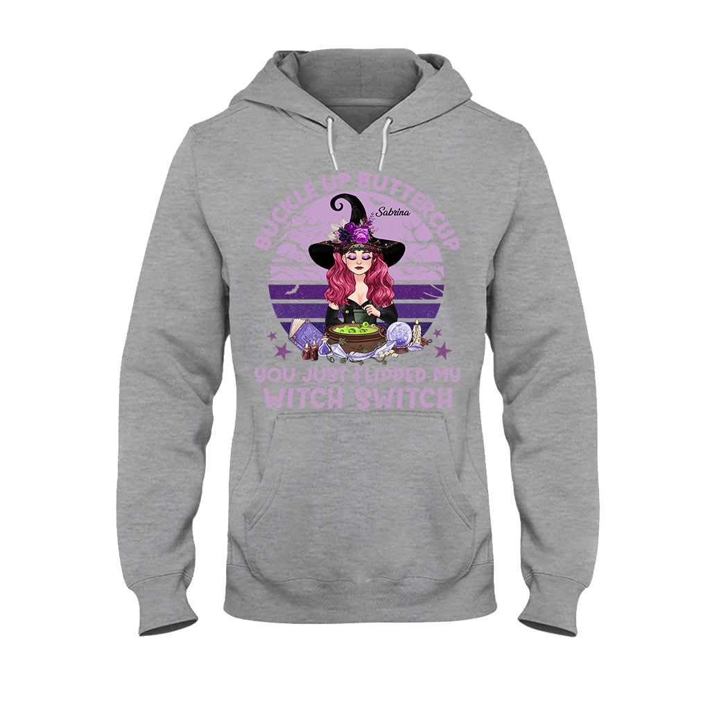 Buckle Up Buttercup - Personalized Witch T-shirt & Hoodie
