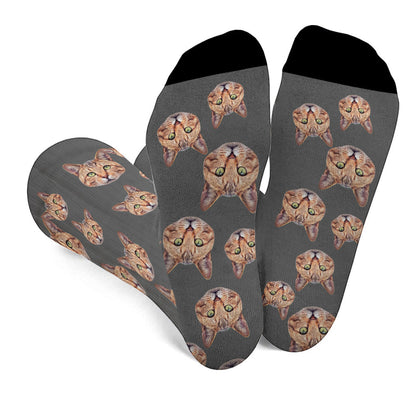 Custom Face - Personalized Cat Socks