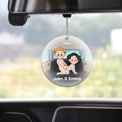 Drive Safe - Personalized Couple Car Ornament