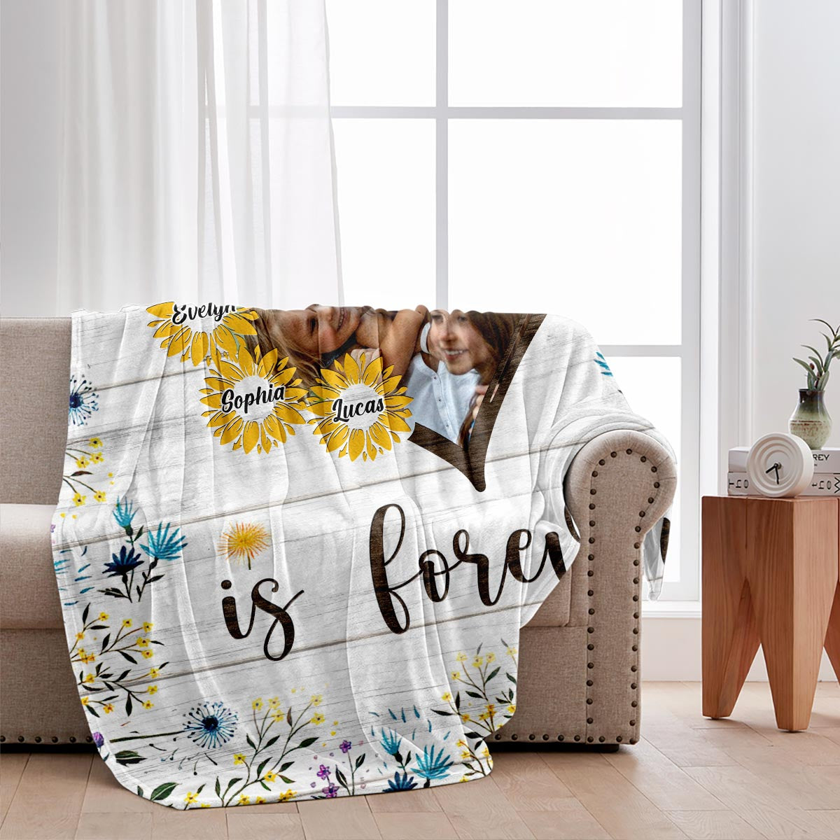 If We Had A Flower - Personalized Mother Blanket