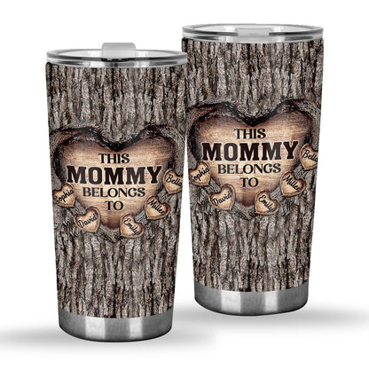 Dad's Heart - Gift for dad, grandma, grandpa, mom, uncle, aunt, brother, sister - Personalized Tumbler