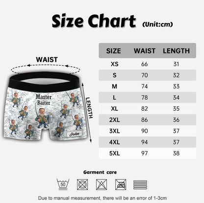 Master Baiter - Personalized Fishing Men Boxer Briefs