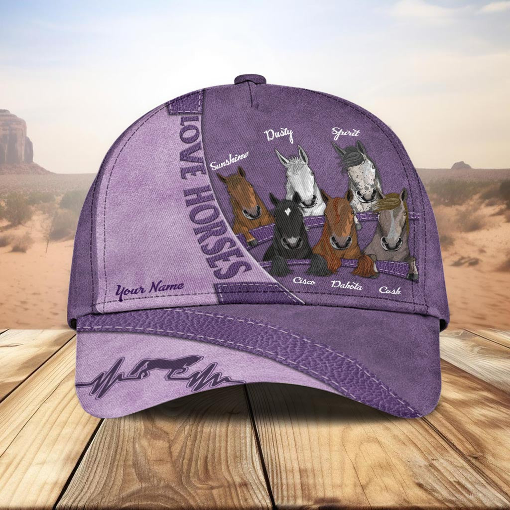 Love Horses - Personalized Horse Classic Cap