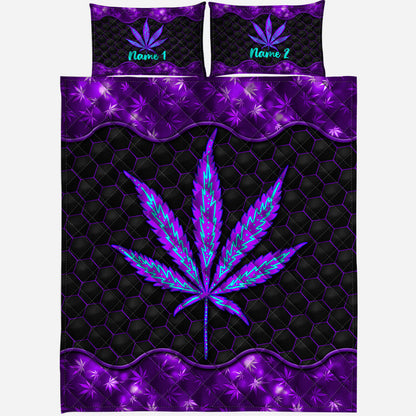 It's 420 Somewhere - Personalized Weed Quilt Set