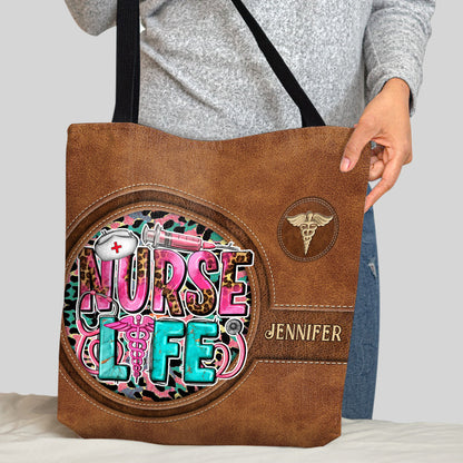Nurse Life - Personalized Nurse Tote Bag