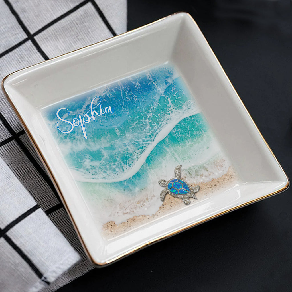 Love Turtles - Personalized Turtle Jewelry Dish