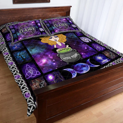 Witch Please - Personalized Witch Quilt Set