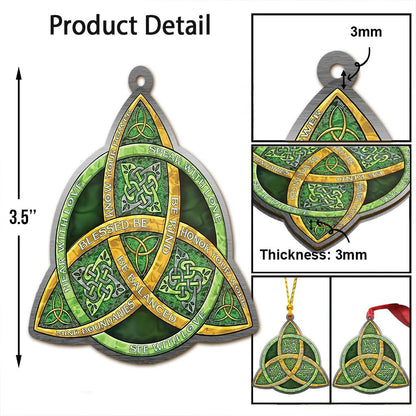 Celtic Trinity Knot Be Kind Wicca - Witch Ornament (Printed On Both Sides) 1022