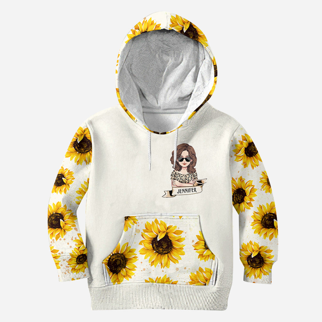 Sunshine Mixed With A Little Hurricane - Personalized Mother's Day Mother Hoodie and Leggings
