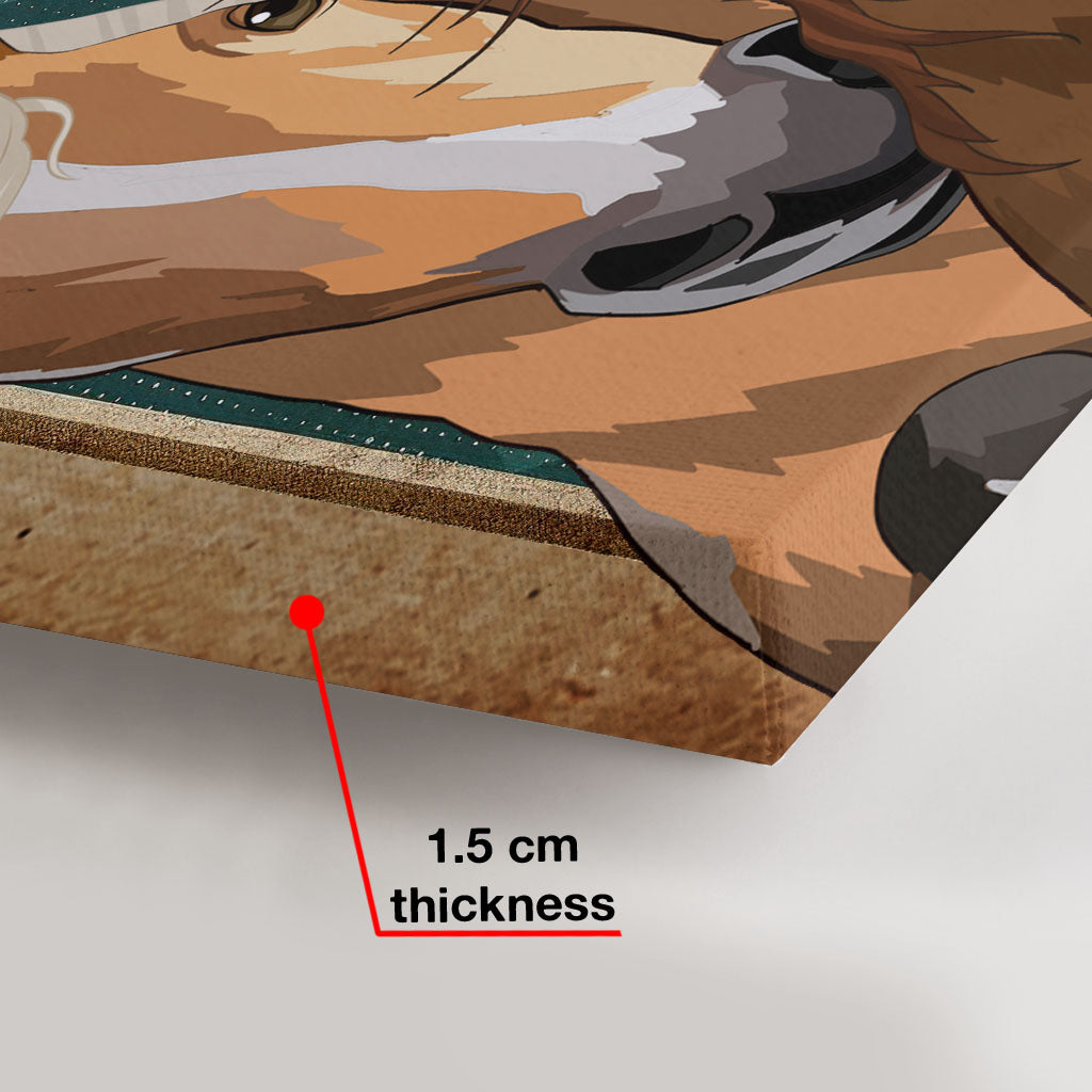 Why Hello Sweet Cheeks - Personalized Horse Canvas And Poster