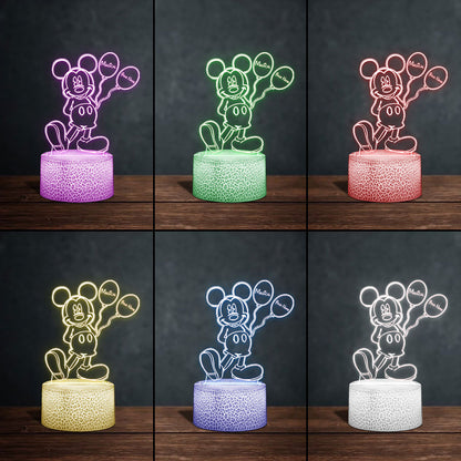 Magical - Personalized Mouse Shaped Plaque Light Base