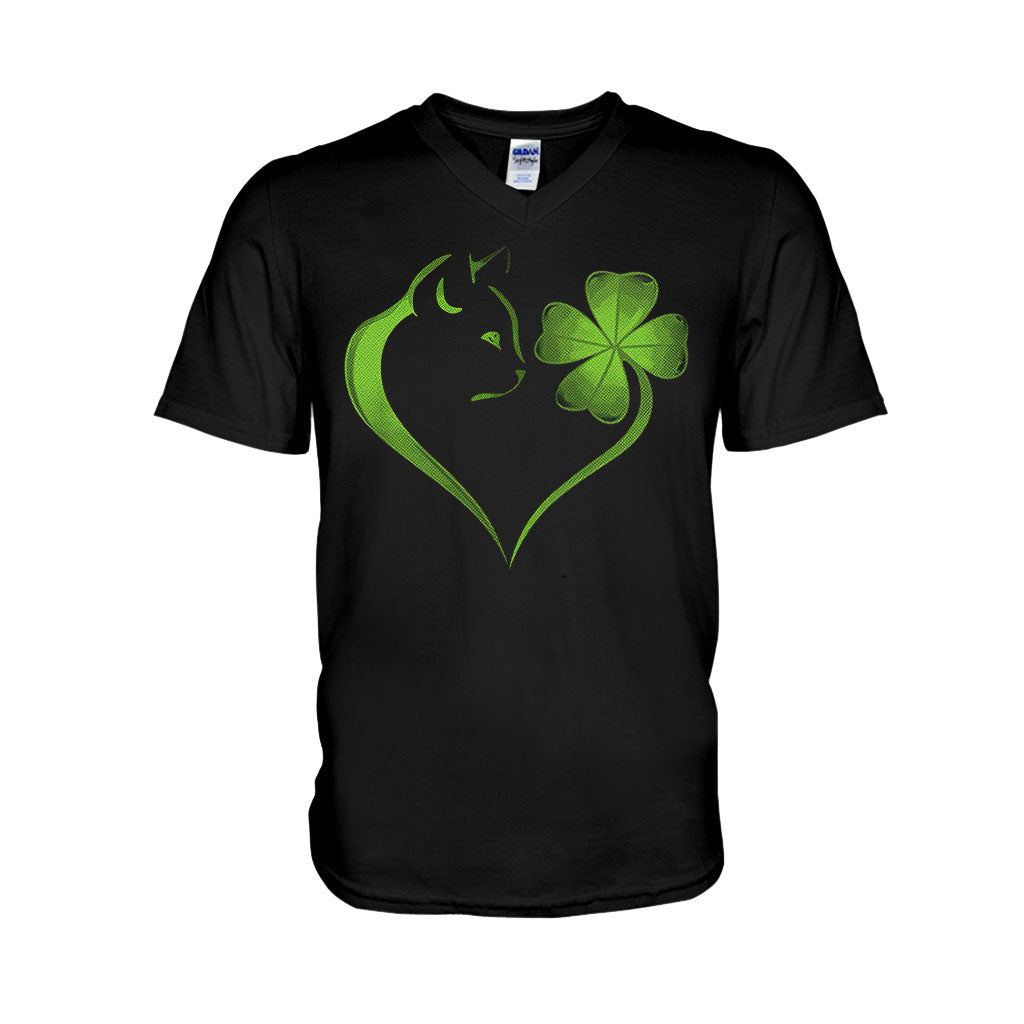 Cat Heart Irish - T-shirt and Hoodie 0119