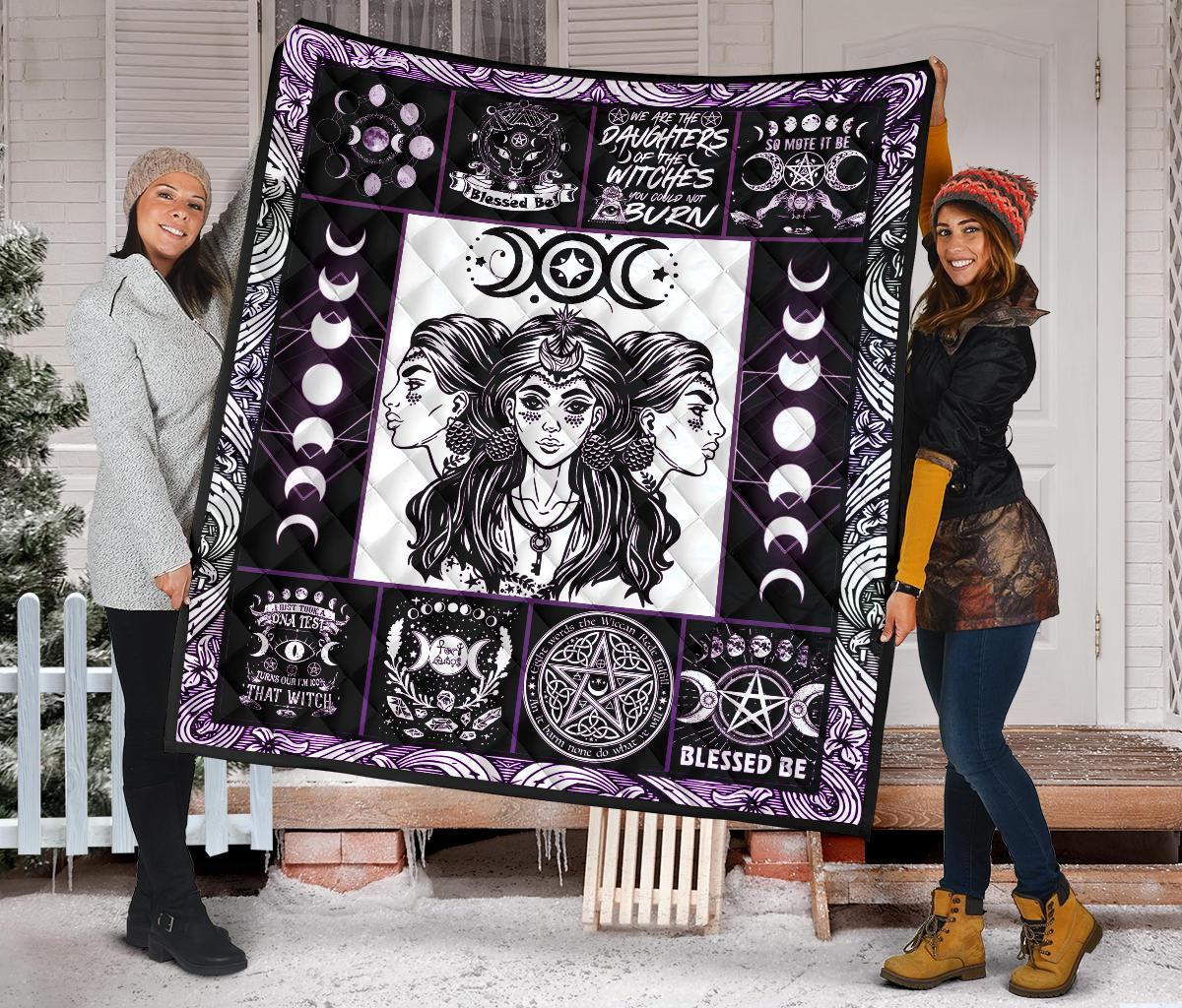 Triple Goddess Wicca - Witch Quilt 0822