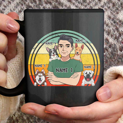 Proud Dad Of A Dog - Personalized Father's Day Mug
