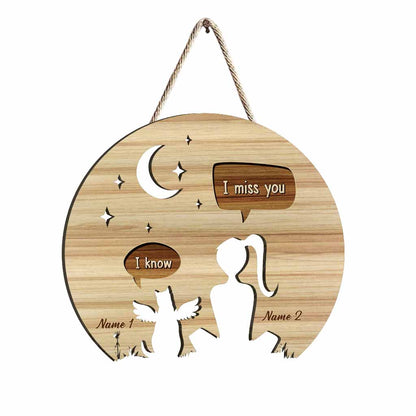 I Miss You - Personalized Cat Wood Sign