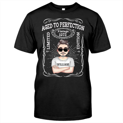 Aged To Perfection - Personalized Birthday T-shirt and Hoodie