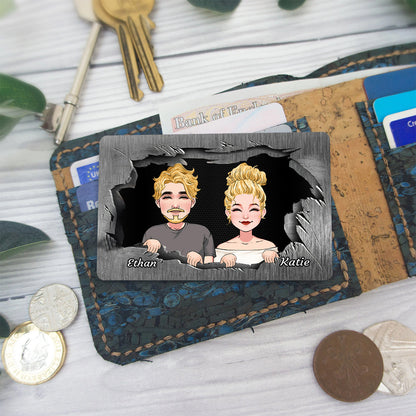 A Reminder - Personalized Couple Wallet Insert Card