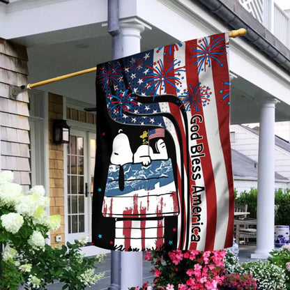 One Nation Under God - Personalized Independence Day House Flag