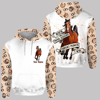 Rock Paper Scissors - Personalized Horse Hoodie and Leggings