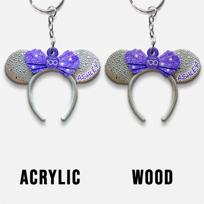 100 Years Of Wonder - Personalized Mouse Keychain (Printed On Both Sides)