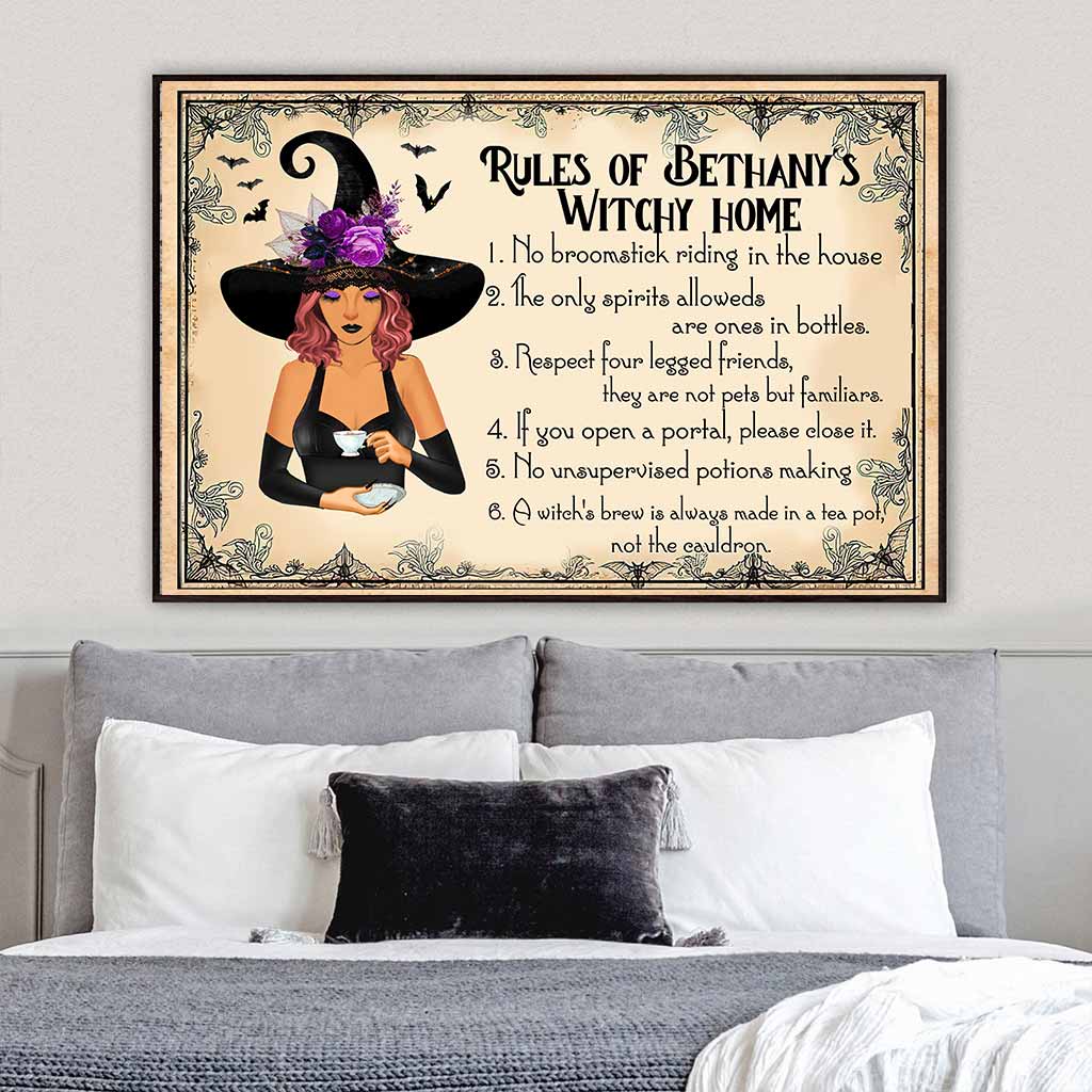 Witch House Rules - Personalized Poster