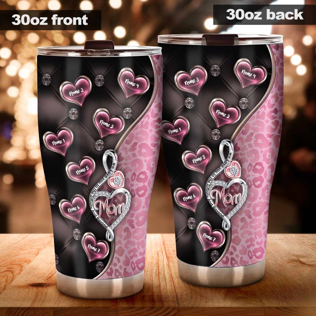3D Pink Treble Clef Heart - Personalized Mother's Day Tumbler