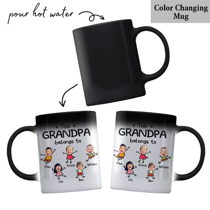 This Grandpa Belongs To - Personalized Father's Day Grandpa Mug