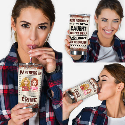 Partner In Crime - Personalized Bestie Tumbler