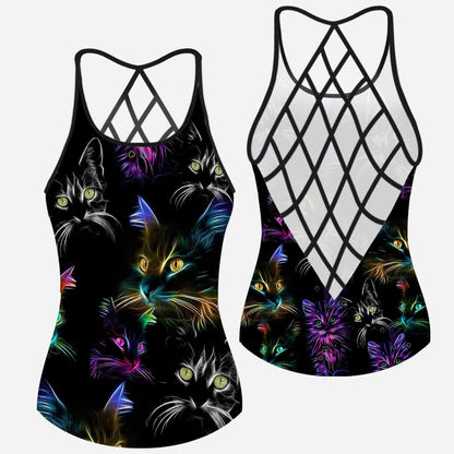 Cat Mom Cross Tank Top