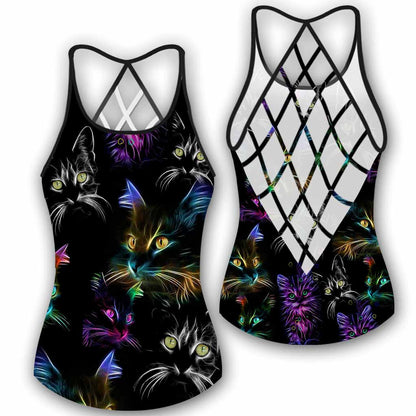 Cat Mom Cross Tank Top