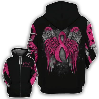 Faith - Breast Cancer Awareness All Over T-shirt and Hoodie 0822