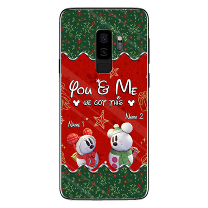 You & Me - Personalized Christmas Mouse Phone Case